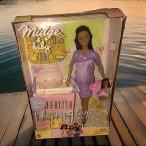 Barbie Collection 2002 Midge & Baby Happy Family African American NIB RARE MINT